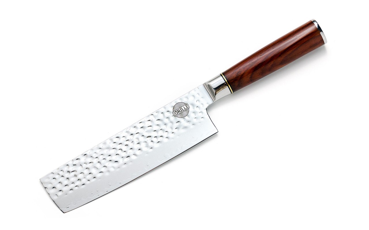 Профессиональный нож из дамасской стали Nakiri 19 см GRILLI 88872