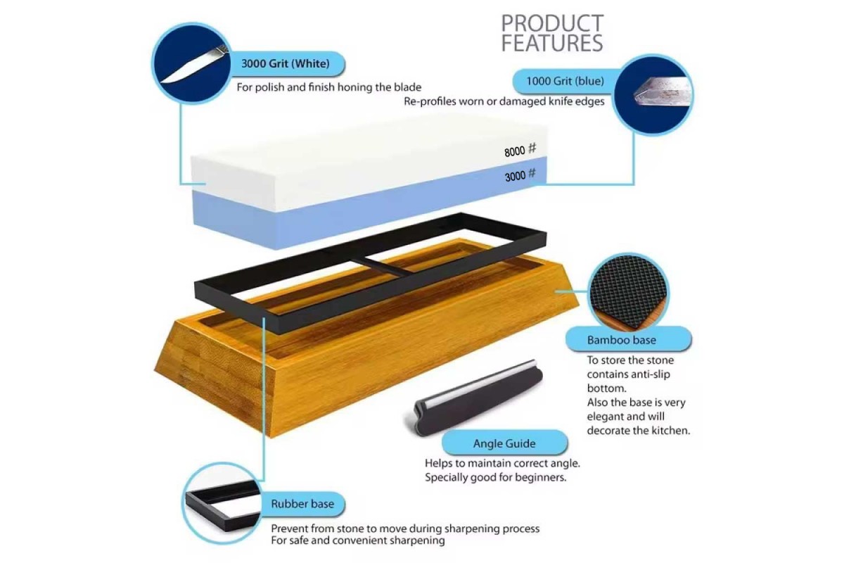 Точильний камінь #8000/3000 для заточування ножів GRILLI 88875