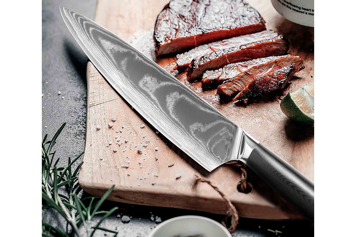 Професійний універсальний ніж 21 см із дамаської сталі GRILLI 777143