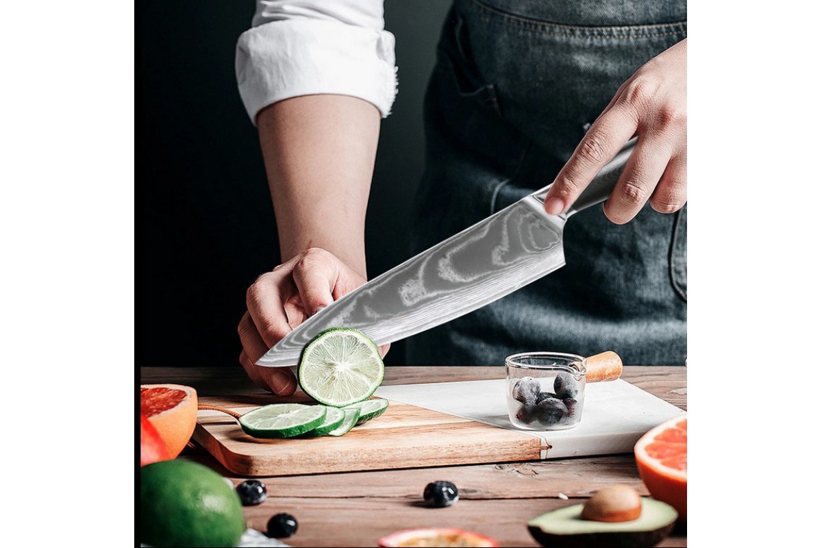 Професійний універсальний ніж 21 см із дамаської сталі GRILLI 777143