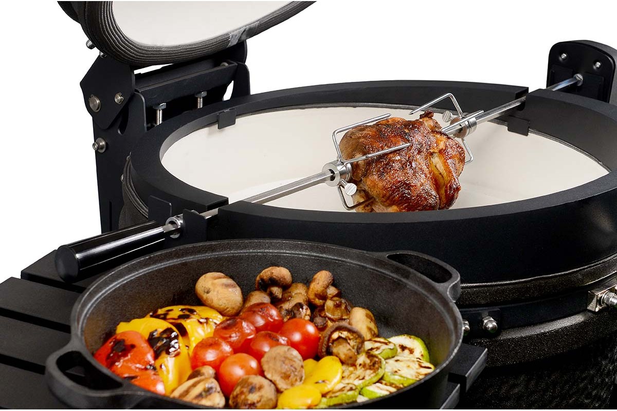 Вертіль для керамічного вугільного гриля Kamado 5в1 L GRILLI 777148