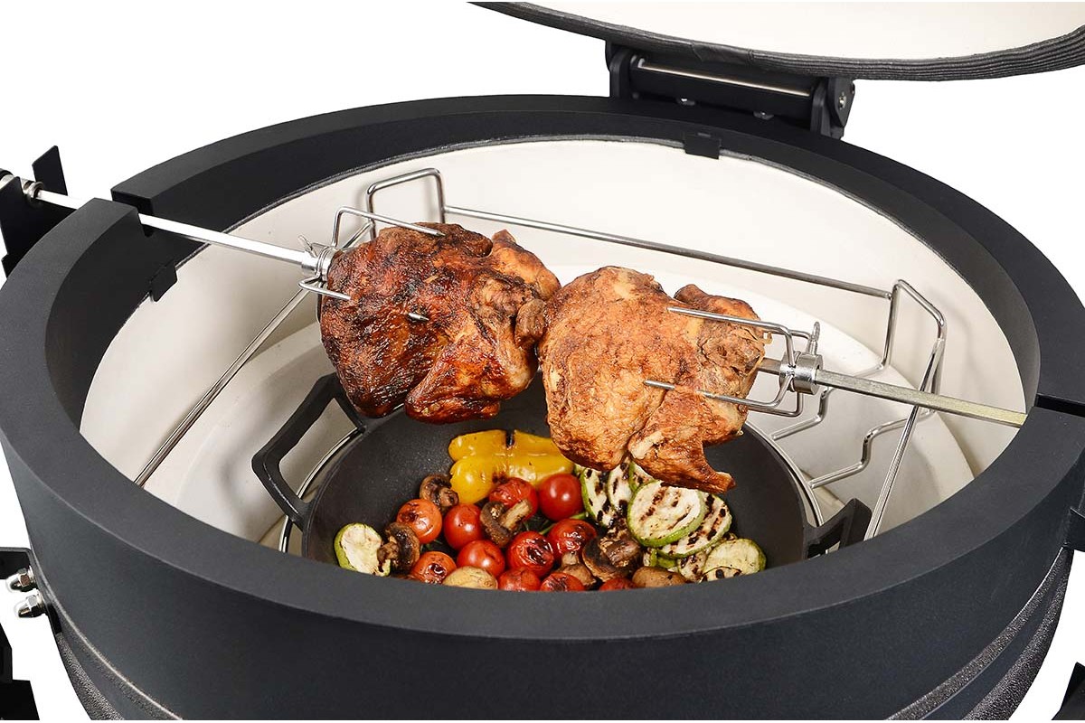 Вертел для керамического угольного гриля Kamado 5в1 XL GRILLI 777213