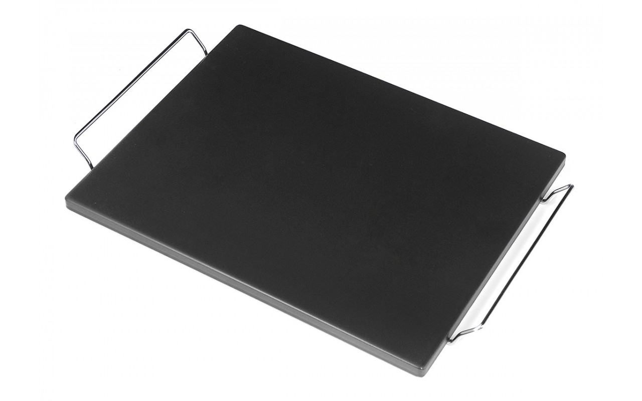 Камень для пиццы прямоугольный 38x30 см с подставкой GRILLI 300380