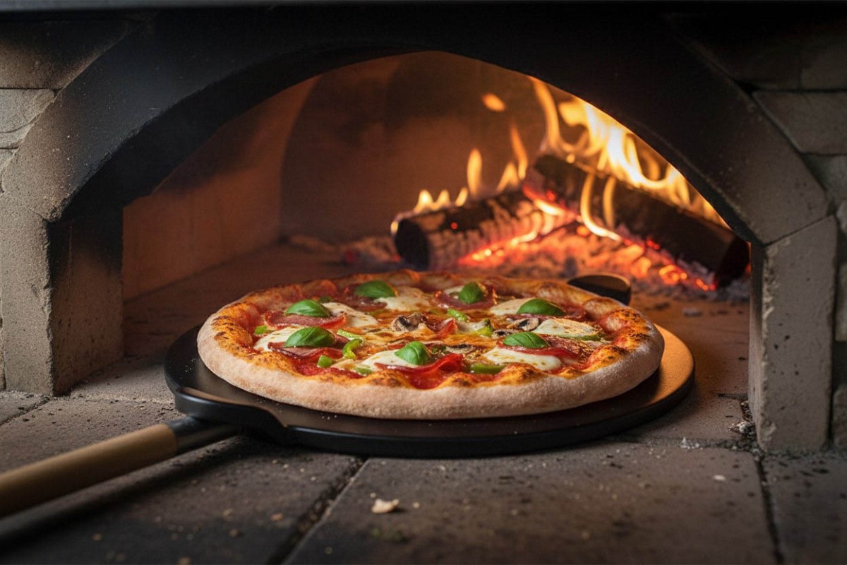 Камень для пиццы Ø38 см с ручками GRILLI 380157