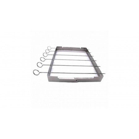 Набор шампуров с подставкой 6 шт нержавеющая сталь GRILLI 777303