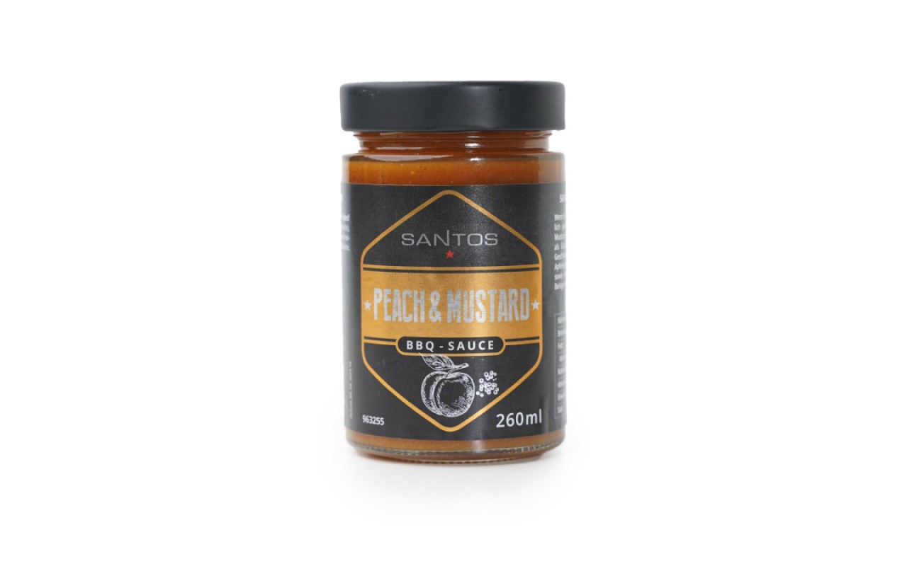 Барбекю соус SANTOS Peach & Mustard (Персик и Горчица), 260 мл, 963255