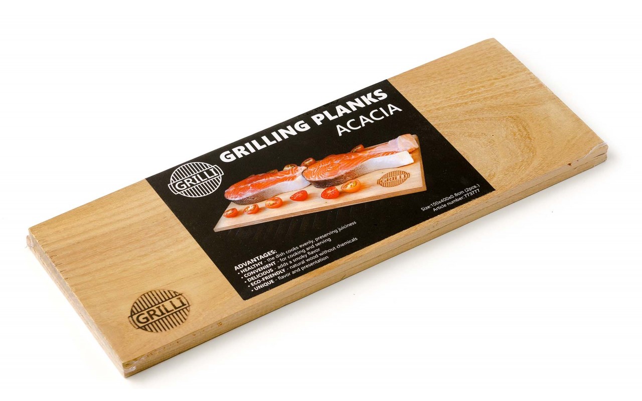 Планки для гриля з акації 40x15x0,8 см 2 шт GRILLI 773777