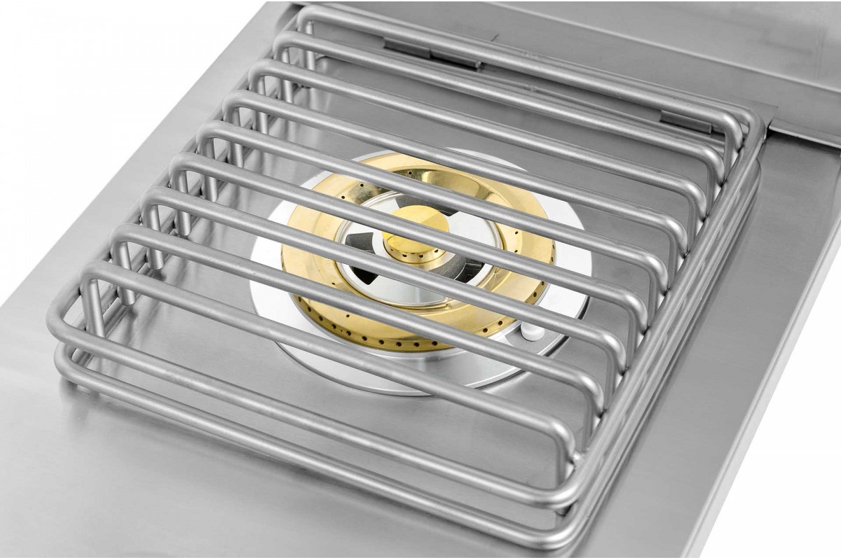 Одинарная встраиваемая конфорка с крышкой GRILLI 888002