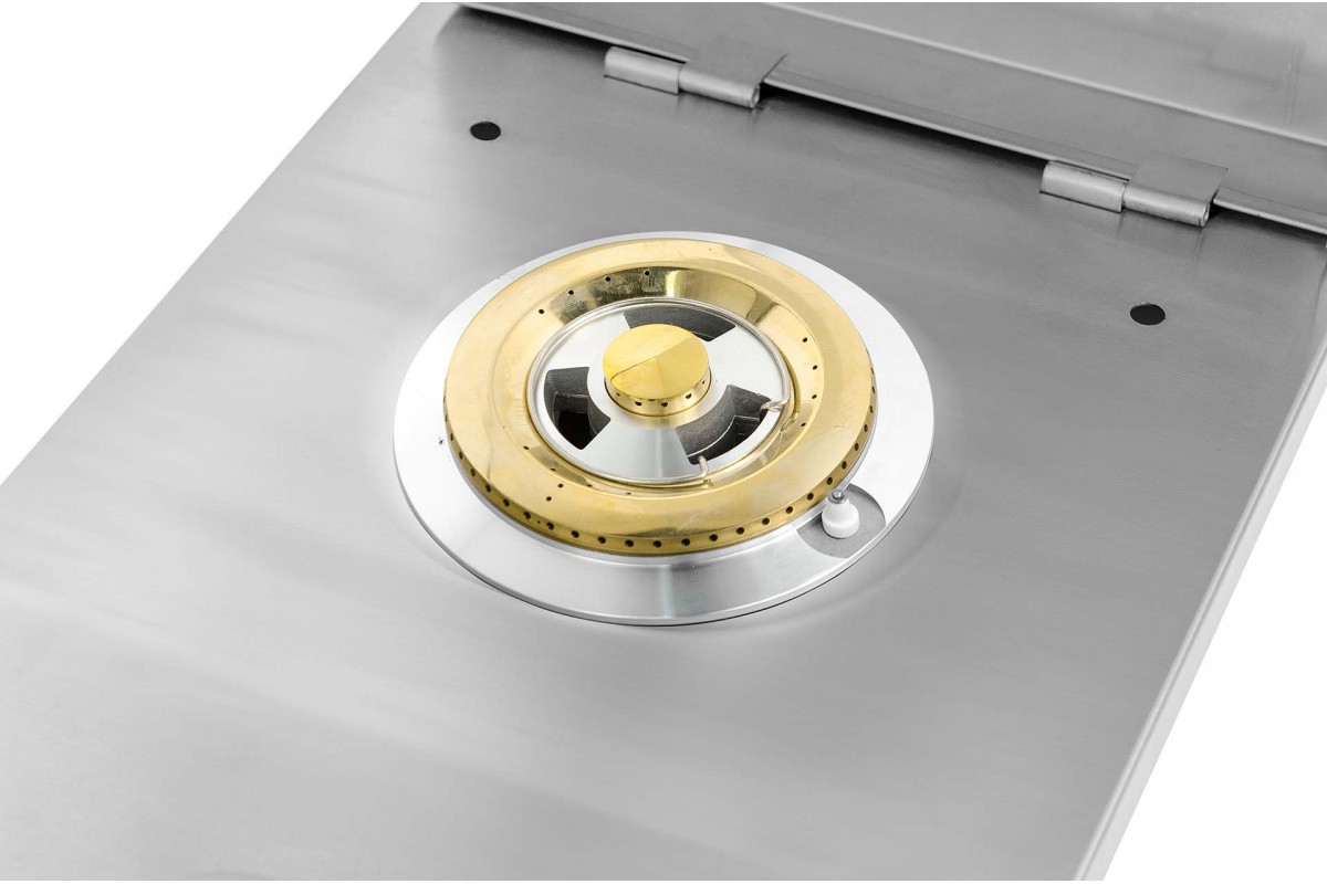 Одинарная встраиваемая конфорка с крышкой GRILLI 888002