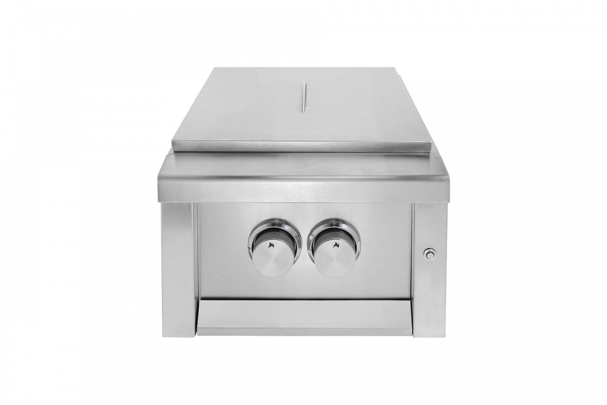 Двойная встраиваемая конфорка с крышкой GRILLI 888004