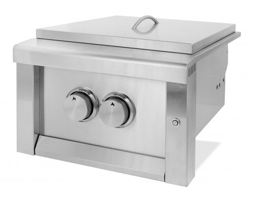 Двойная встраиваемая конфорка с крышкой GRILLI 888004