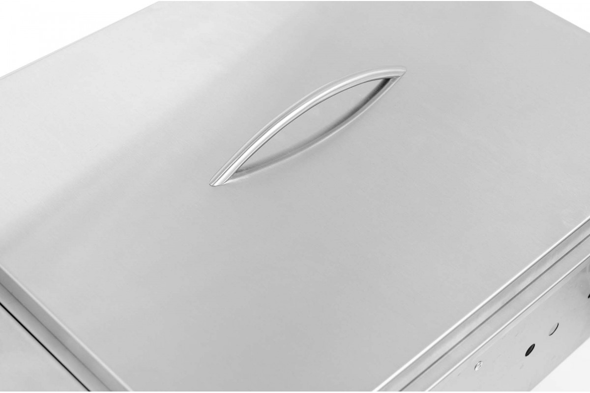 Двойная встраиваемая конфорка с крышкой GRILLI 888004