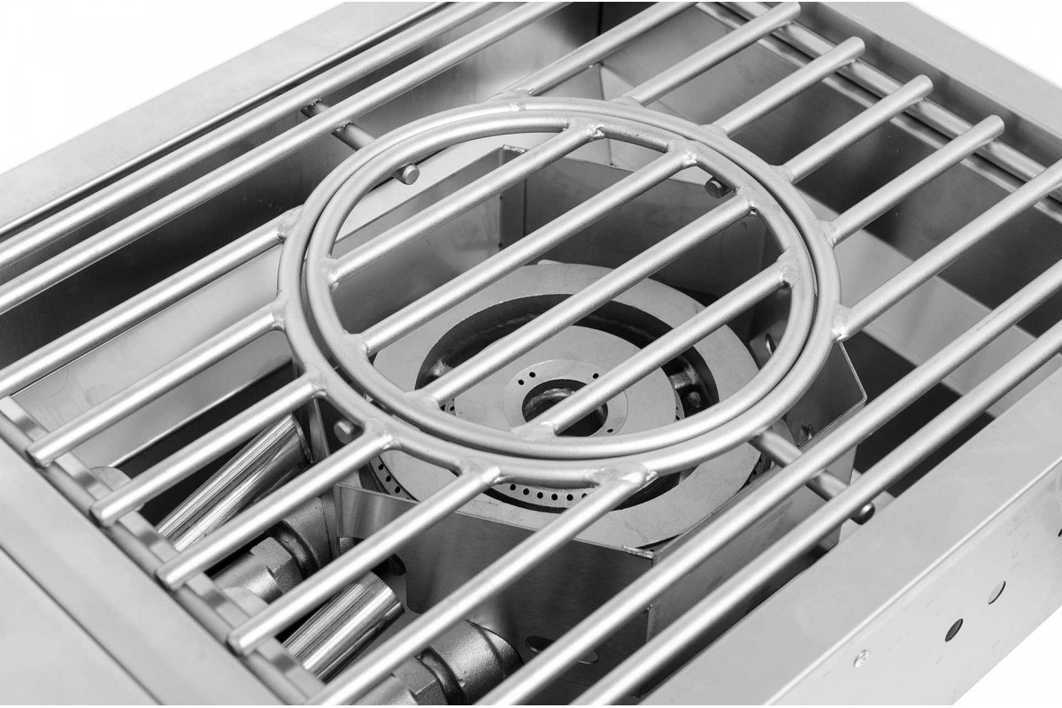 Двойная встраиваемая конфорка с крышкой GRILLI 888004