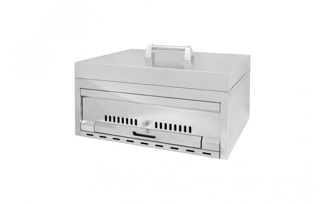 Мангал встраиваемый с поддоном для золы нержавеющая сталь GRILLI 777473