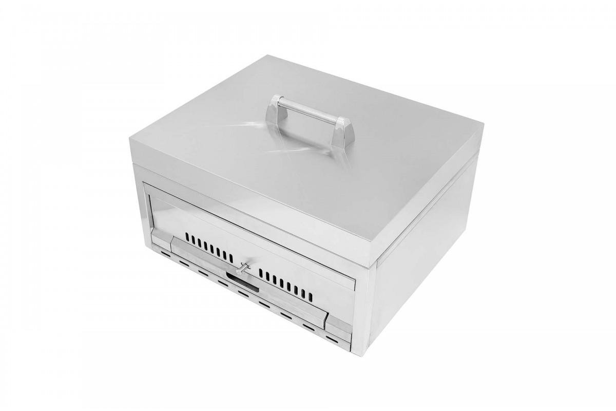 Мангал встраиваемый с поддоном для золы нержавеющая сталь GRILLI 777473