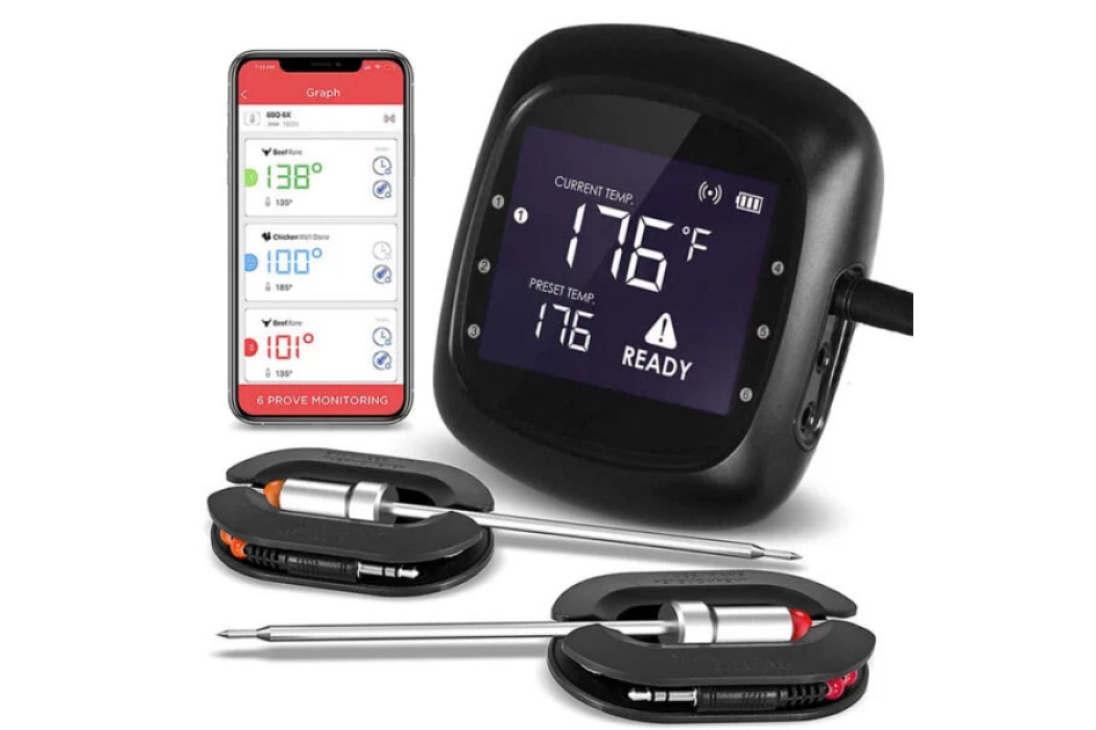 Виносний bluetooth термометр з 2 щупами Pro5 GRILLI 777432