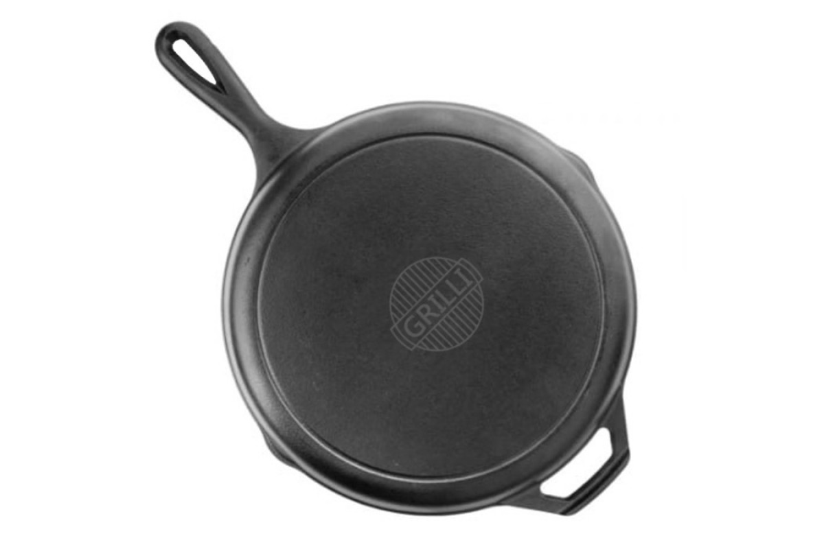 Чавунна гриль-сковорода Ø30 з ручкою см GRILLI 777179