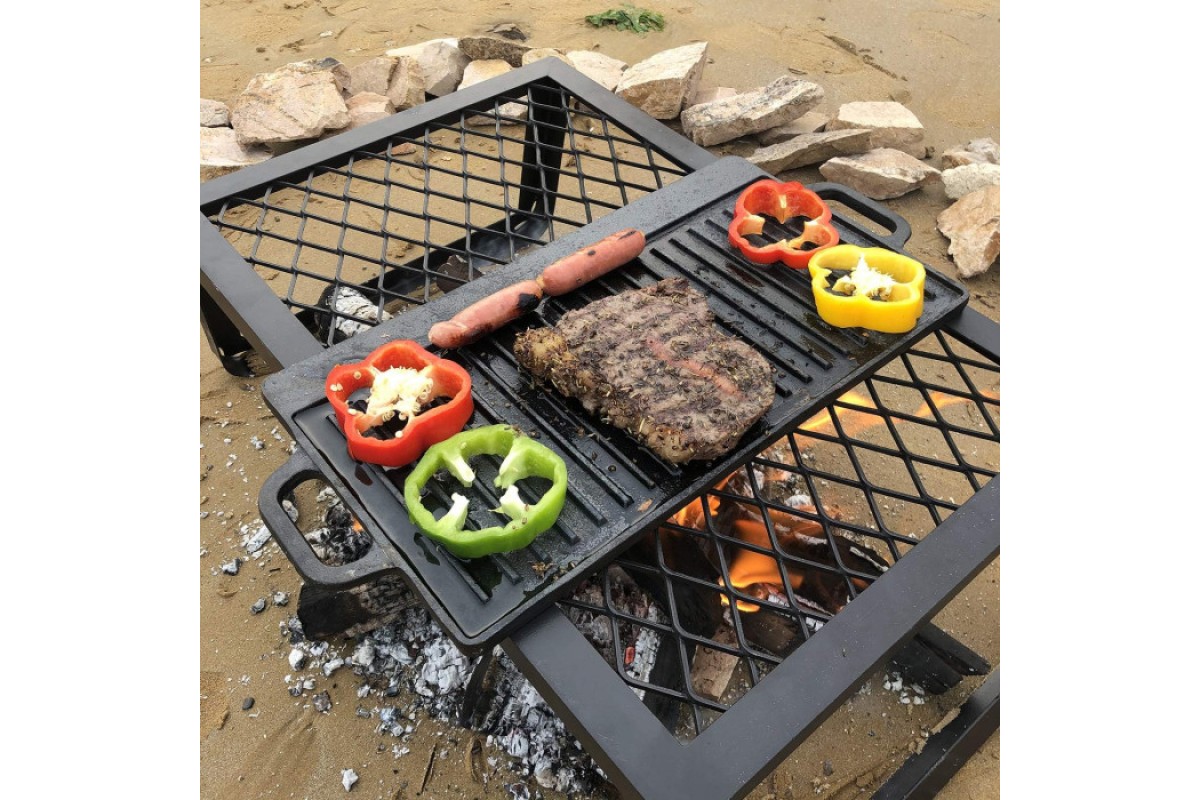 Чугунная плита-планча с ручками 40х20х1,5 см GRILLI 777181