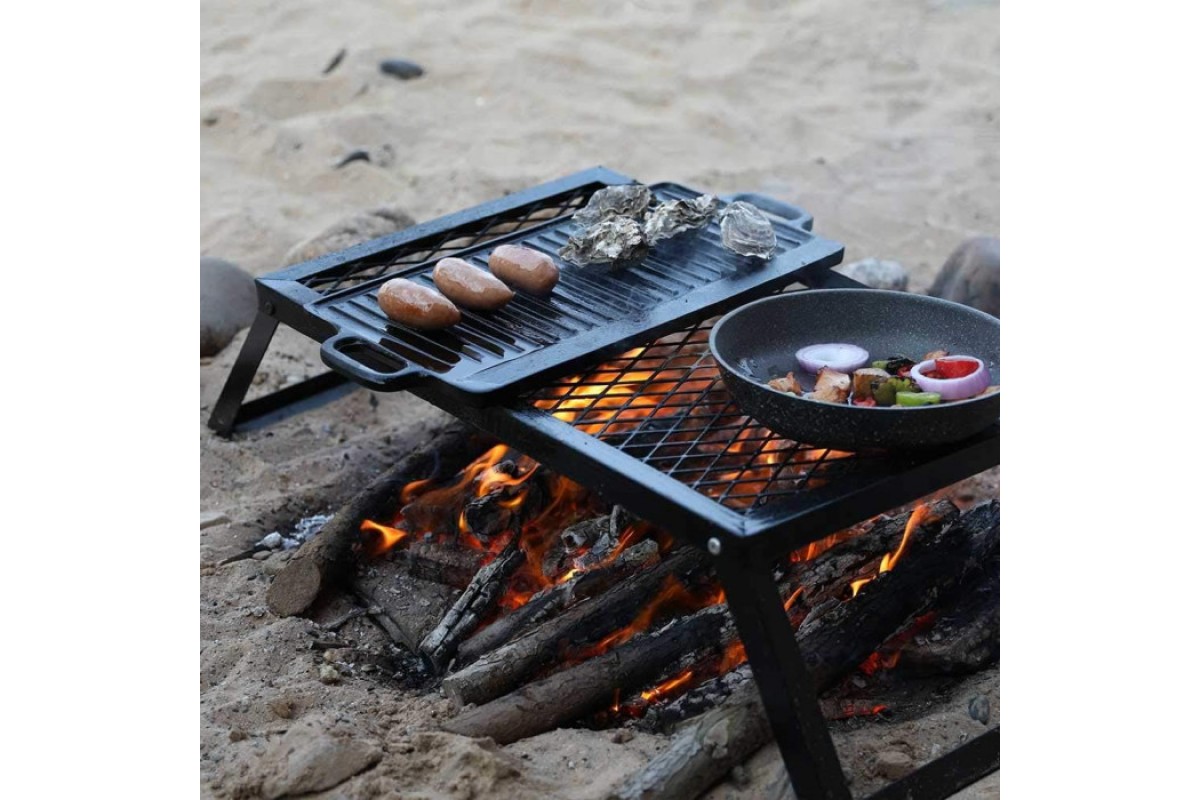 Чугунная плита-планча с ручками 46х23х1,5 см GRILLI 777182