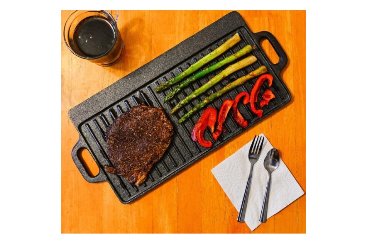 Чугунная плита-планча с ручками 46х23х1,5 см GRILLI 777182