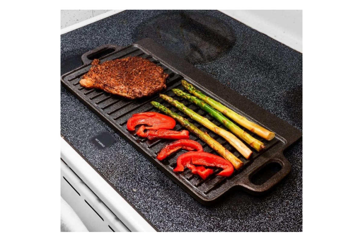 Чавунна плита-планча з ручками 51х23х1,5 см GRILLI 777183