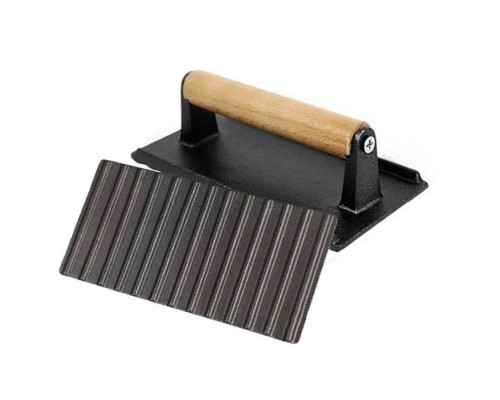 Пресс для мяса чугунный с деревянной ручкой 20х10,5х1 см GRILLI 777184