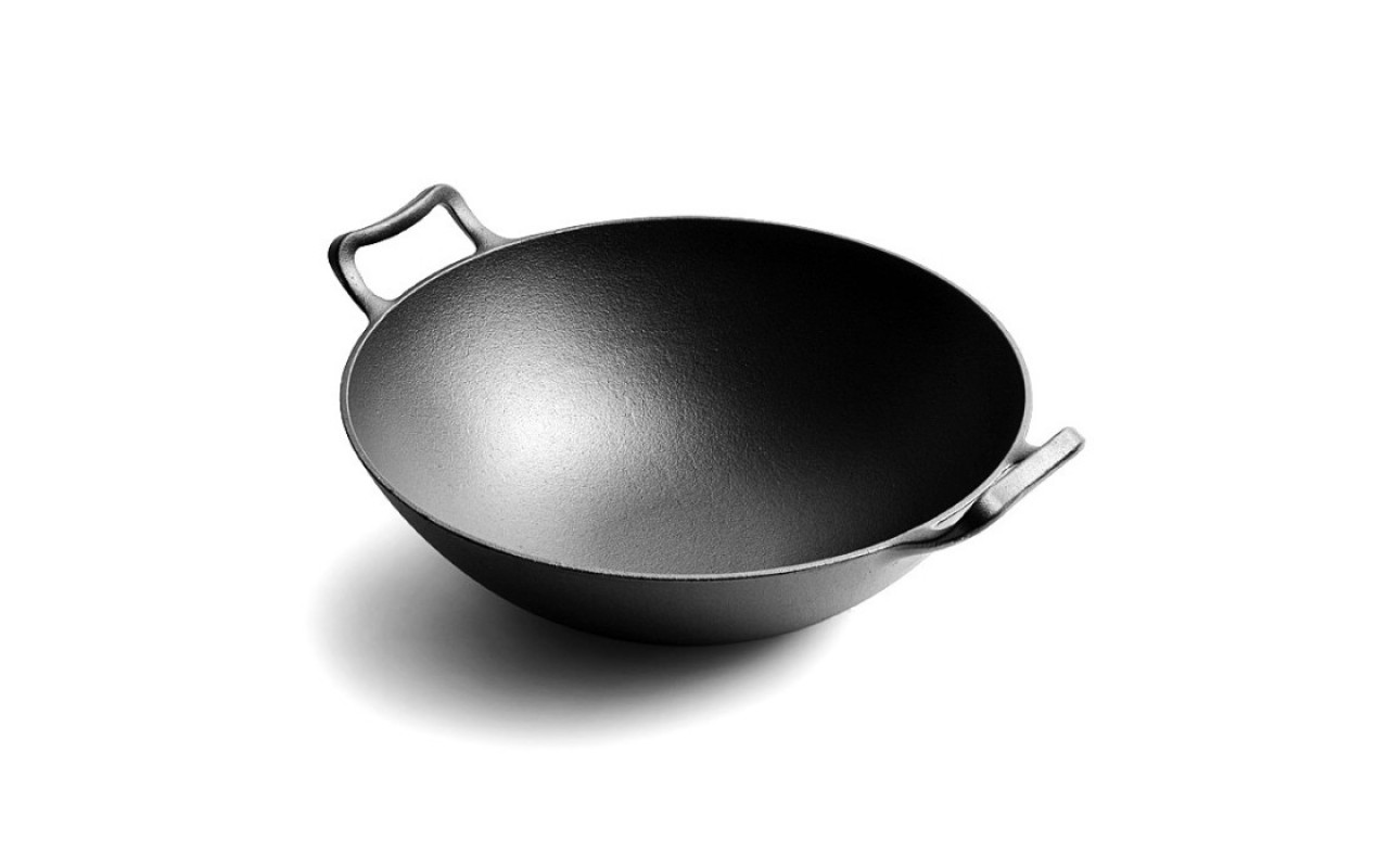 Чавунний вок з скляною кришкою Ø33 см GRILLI 777186