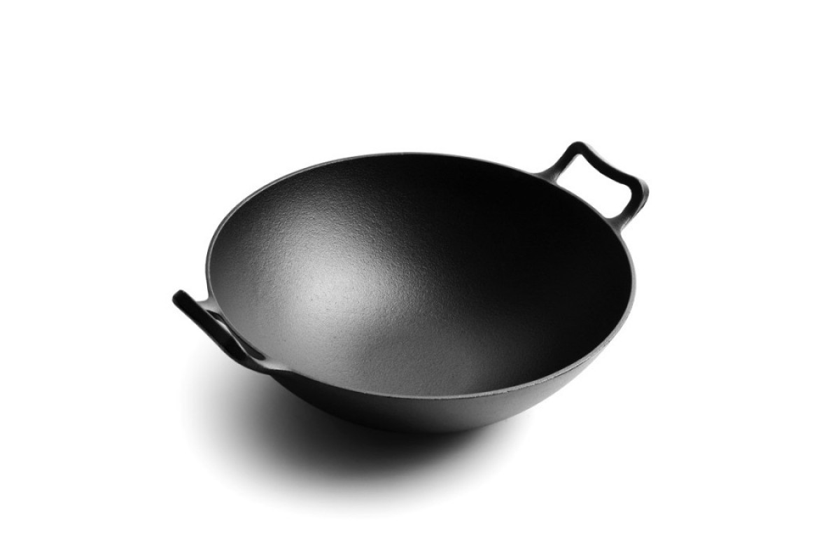 Чавунний вок з скляною кришкою Ø33 см GRILLI 777186