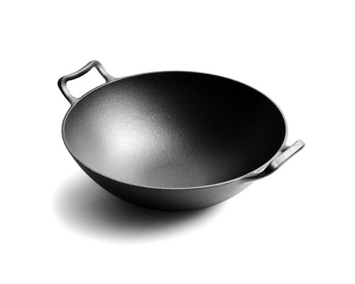 Чугунный вок со стеклянной крышкой Ø36 см GRILLI 777187