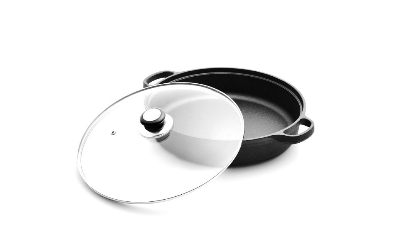 Чавунна сковорода з скляною кришкою Ø30 см GRILLI 777191