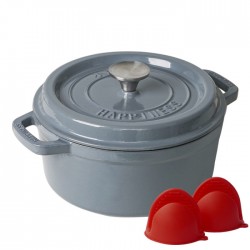 Чугунная жаровня с фарфоровым покрытием 5 л GRILLI 777210