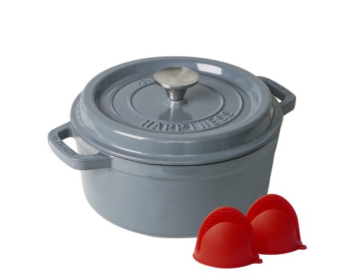 Чугунная жаровня с фарфоровым покрытием 5 л GRILLI 777210