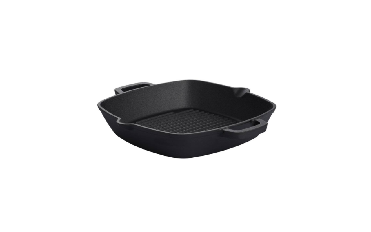 Чавунна гриль-сковорода з ручками 33х26 см GRILLI 777199