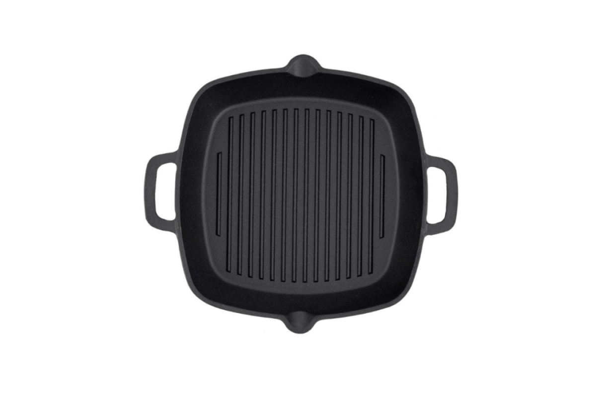 Чавунна гриль-сковорода з ручками 33х26 см GRILLI 777199