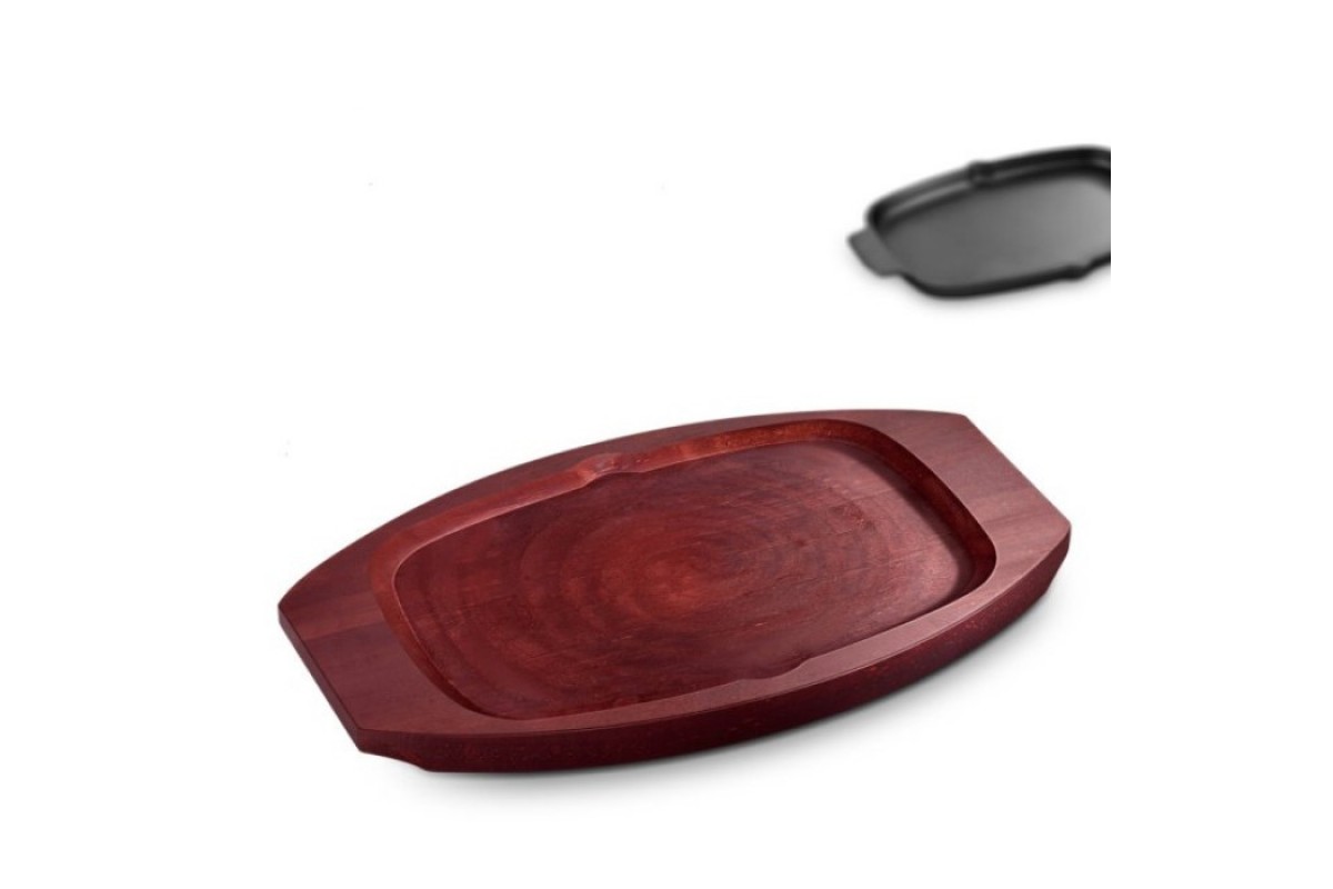 Чавунна сковорода зі знімною ручкою і підставкою 33,5х21 см GRILLI 777201