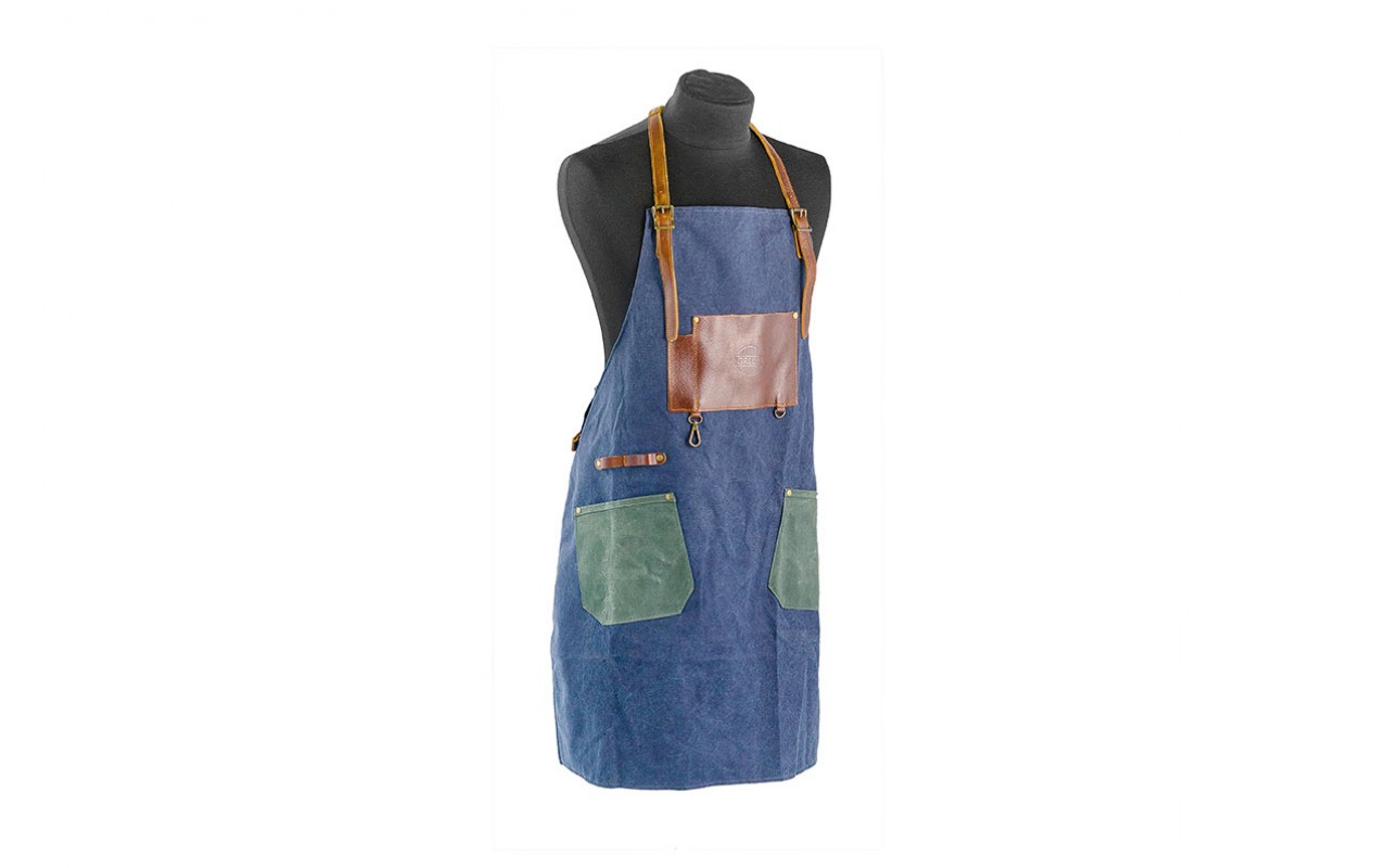 Фартук для барбекю Combi джинс-кожа-канвас GRILLI 777444