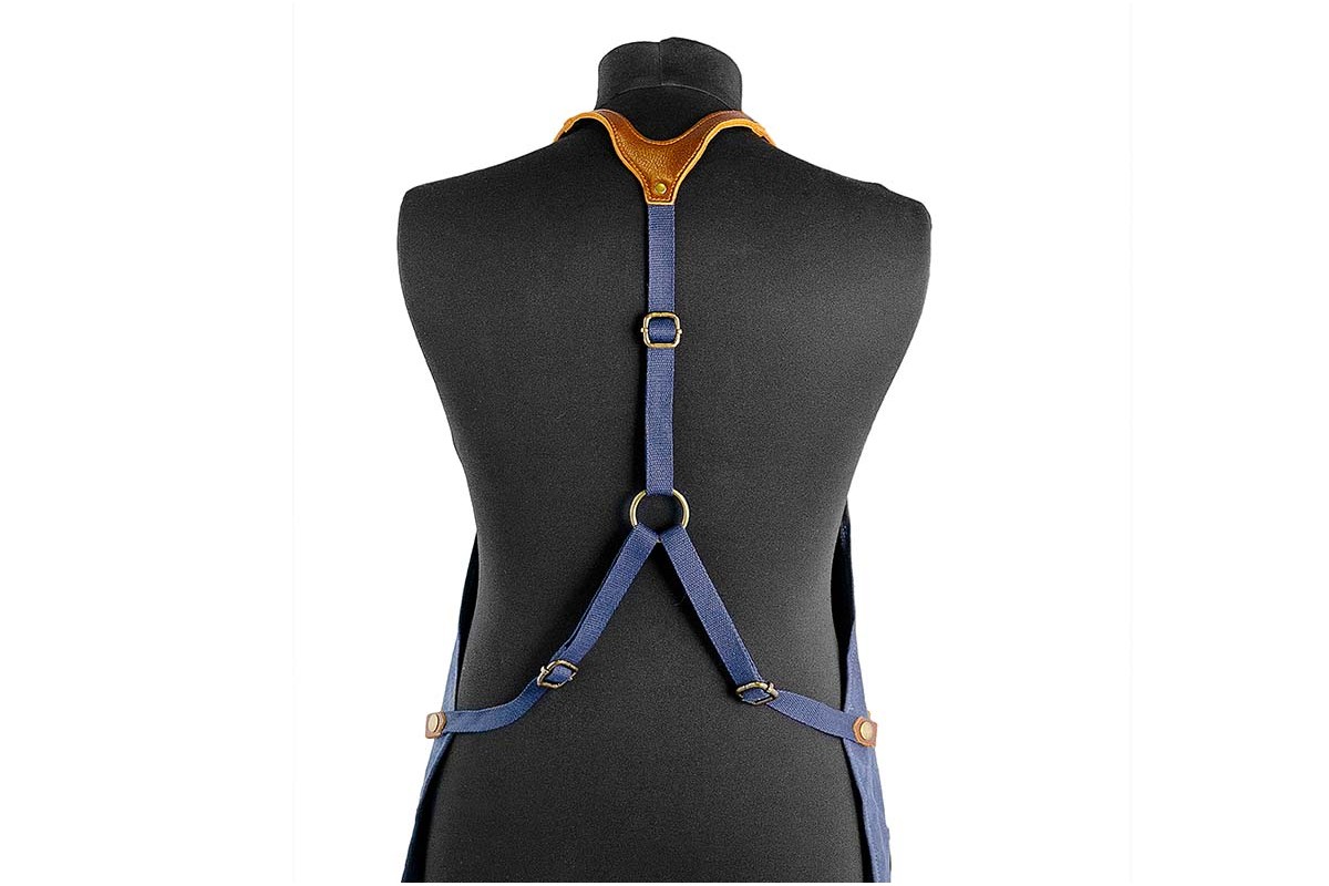 Фартук для барбекю Combi джинс-кожа-канвас GRILLI 777444