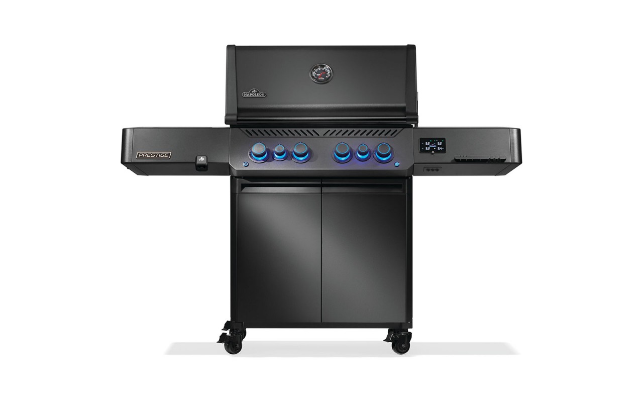 Газовый гриль Napoleon Phantom Prestige 500 Connected с боковой конфоркой Sizzle Zone и вертелом (69232) P500VXRSIBPK-UA-PHM