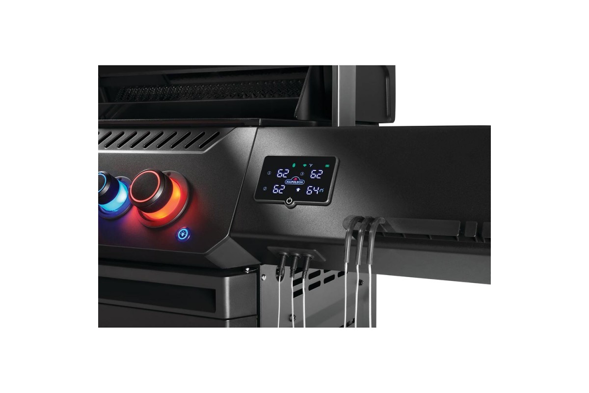 Газовый гриль Napoleon Phantom Prestige 500 Connected с боковой конфоркой Sizzle Zone и вертелом (69232) P500VXRSIBPK-UA-PHM
