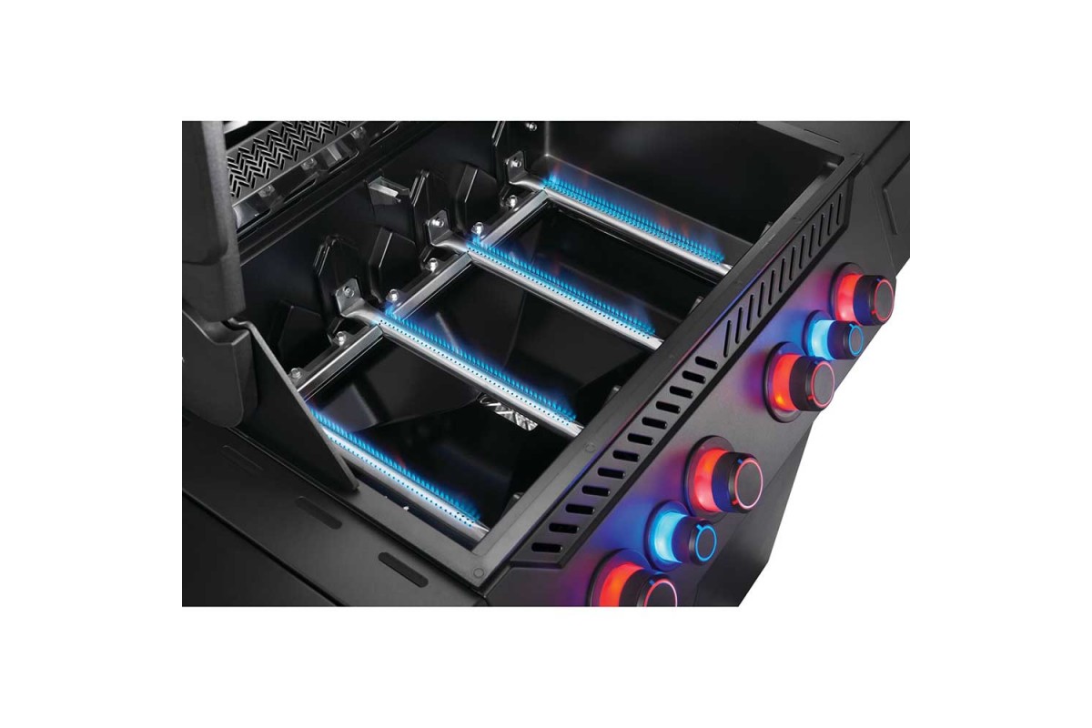 Газовый гриль Napoleon Phantom Prestige 500 Connected с боковой конфоркой Sizzle Zone и вертелом (69232) P500VXRSIBPK-UA-PHM