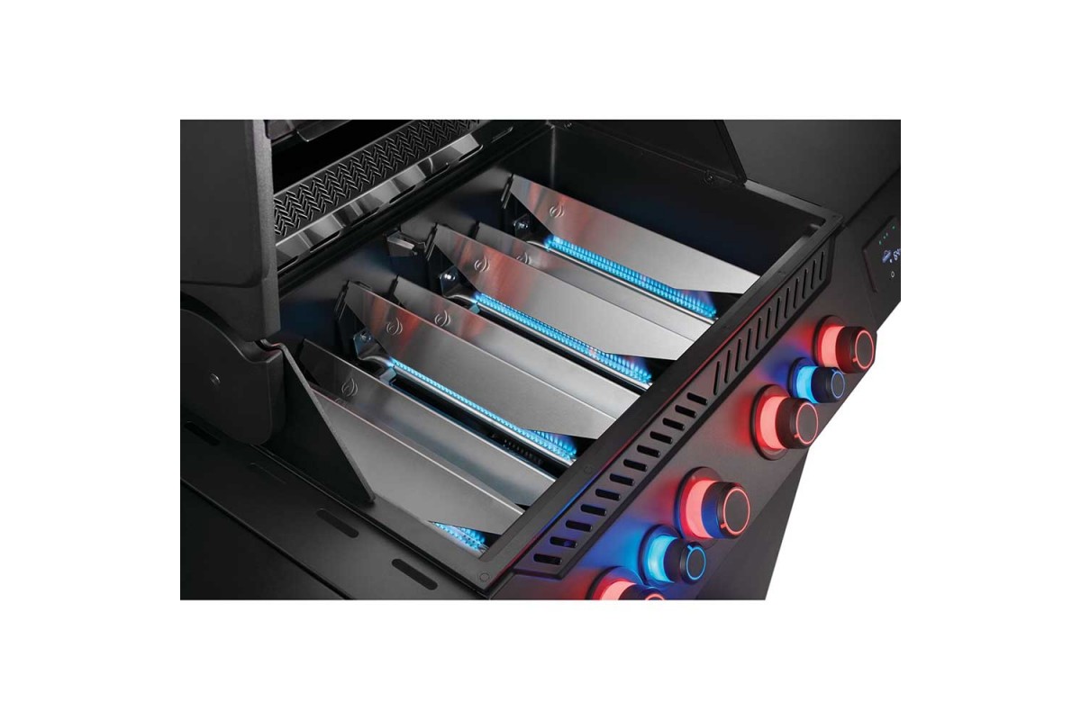 Газовый гриль Napoleon Phantom Prestige 500 Connected с боковой конфоркой Sizzle Zone и вертелом (69232) P500VXRSIBPK-UA-PHM