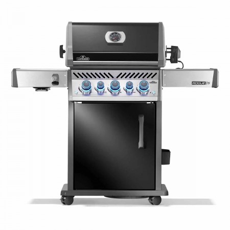Газовый гриль Napoleon Rogue PRO-S 425 RSIB с боковой конфоркой Sizzle Zone и вертелом черный RPS425RSIBPK-2-UA-R