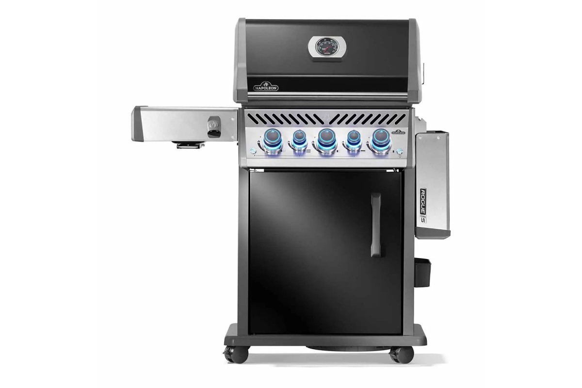 Газовый гриль Napoleon Rogue PRO-S 425 RSIB с боковой конфоркой Sizzle Zone и вертелом черный RPS425RSIBPK-2-UA-R