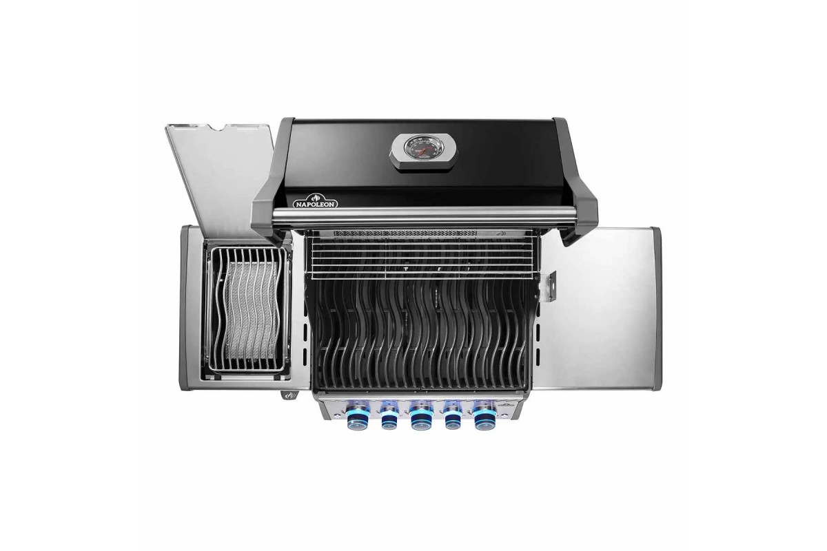 Газовый гриль Napoleon Rogue PRO-S 425 RSIB с боковой конфоркой Sizzle Zone и вертелом черный RPS425RSIBPK-2-UA-R