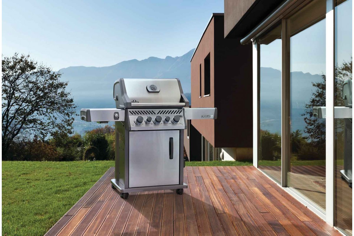Газовый гриль Napoleon Rogue PRO-S 425 RSIB с боковой конфоркой Sizzle Zone и вертелом (69912) нерж сталь RPS425RSIBPSS-2-UA