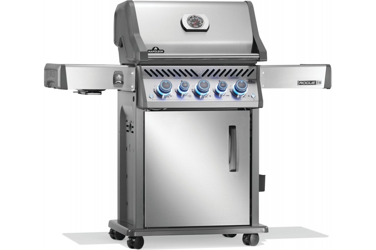 Газовый гриль Napoleon Rogue PRO-S 425 RSIB с боковой конфоркой Sizzle Zone и вертелом (69912) нерж сталь RPS425RSIBPSS-2-UA
