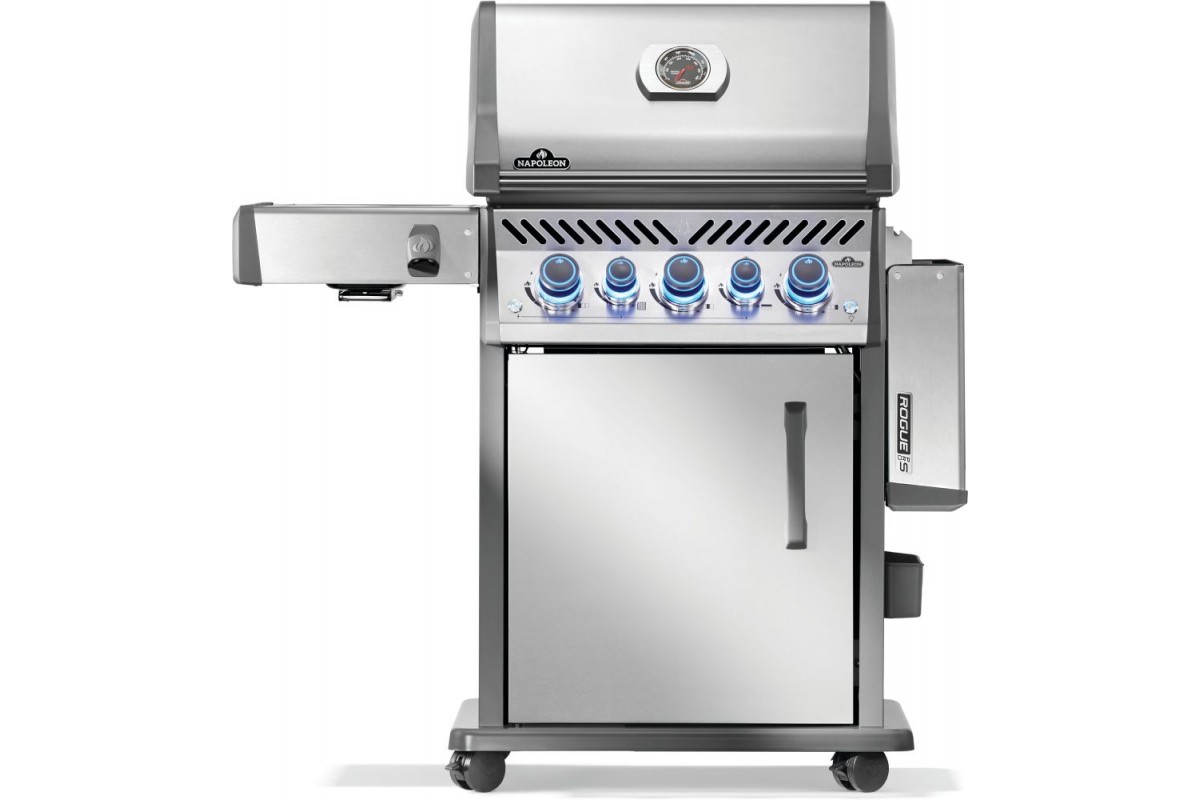 Газовый гриль Napoleon Rogue PRO-S 425 RSIB с боковой конфоркой Sizzle Zone и вертелом (69912) нерж сталь RPS425RSIBPSS-2-UA