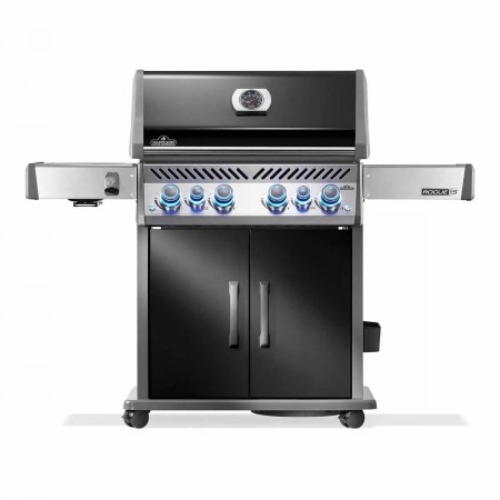 Газовий гриль Napoleon Rogue PRO-S 525 RSIB з бічним пальником Sizzle Zone і вертілем (69912) чорний RPS525RSIBPK-2-UA