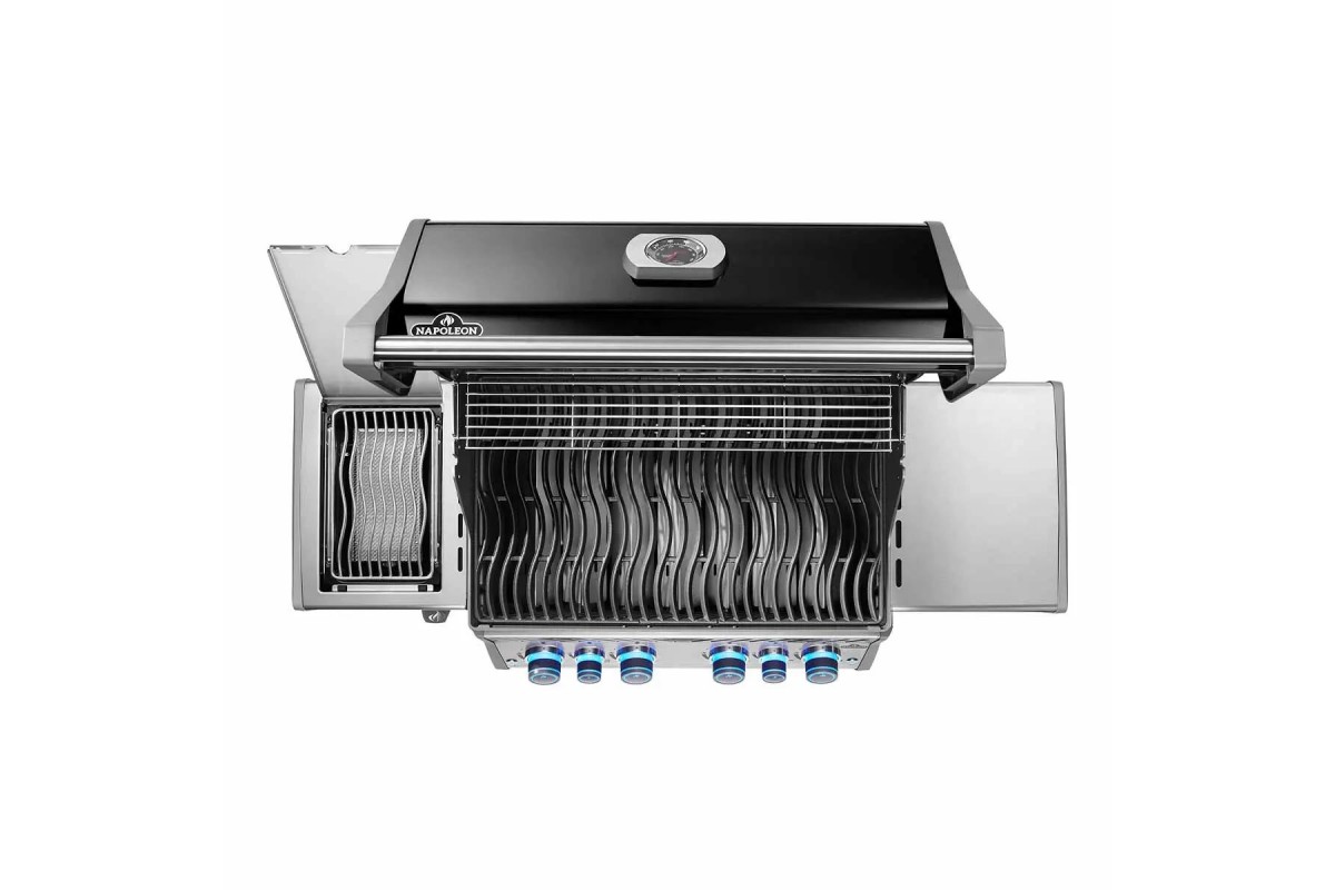 Газовий гриль Napoleon Rogue PRO-S 525 RSIB з бічним пальником Sizzle Zone і вертілем (69912) чорний RPS525RSIBPK-2-UA