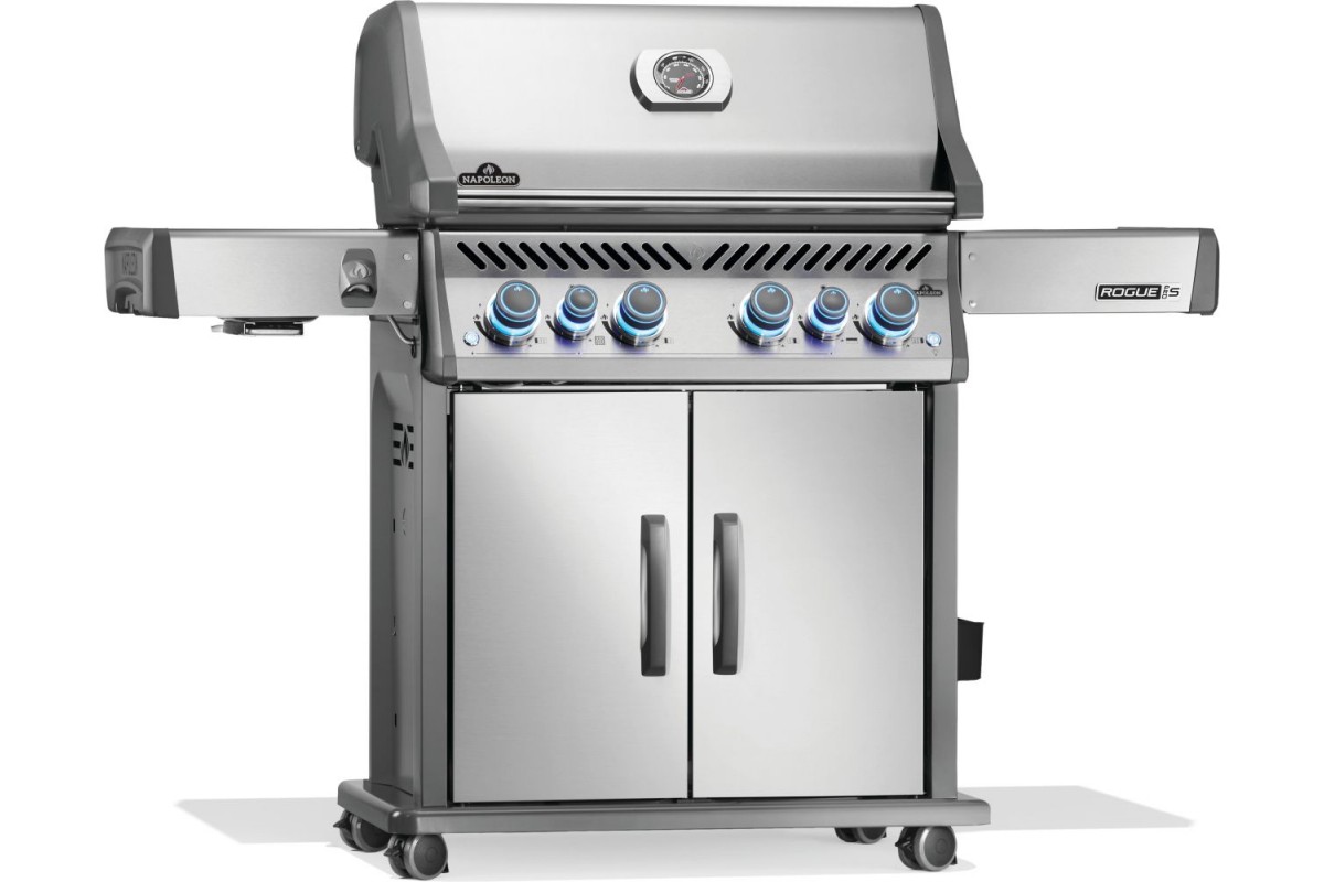 Газовый гриль Napoleon Rogue PRO-S 525 RSIB с боковой конфоркой Sizzle Zone и вертелом (69912) нерж сталь RPS525RSIBPSS-2-UA